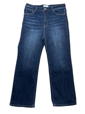 Risen OG Straight Jeans 1XL Dark Blue  Crop Classic Stretch Plus Soft Comfort